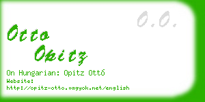 otto opitz business card